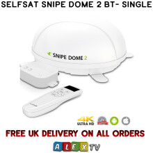 Selfsat Snipe Dome 2 Single GPS iOS Android App Control Caravan Satellite Dish