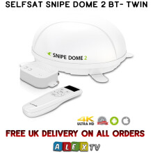 Selfsat Snipe Dome 2 Twin GPS iOS Android App Control Caravan Satellite Dish