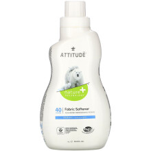 ATTITUDE Laundry Fabric Softener Liquid Vegan and Naturally Derived Detergent Plant Based HE Washing Machine Compatible Wildflowers 40 Loads