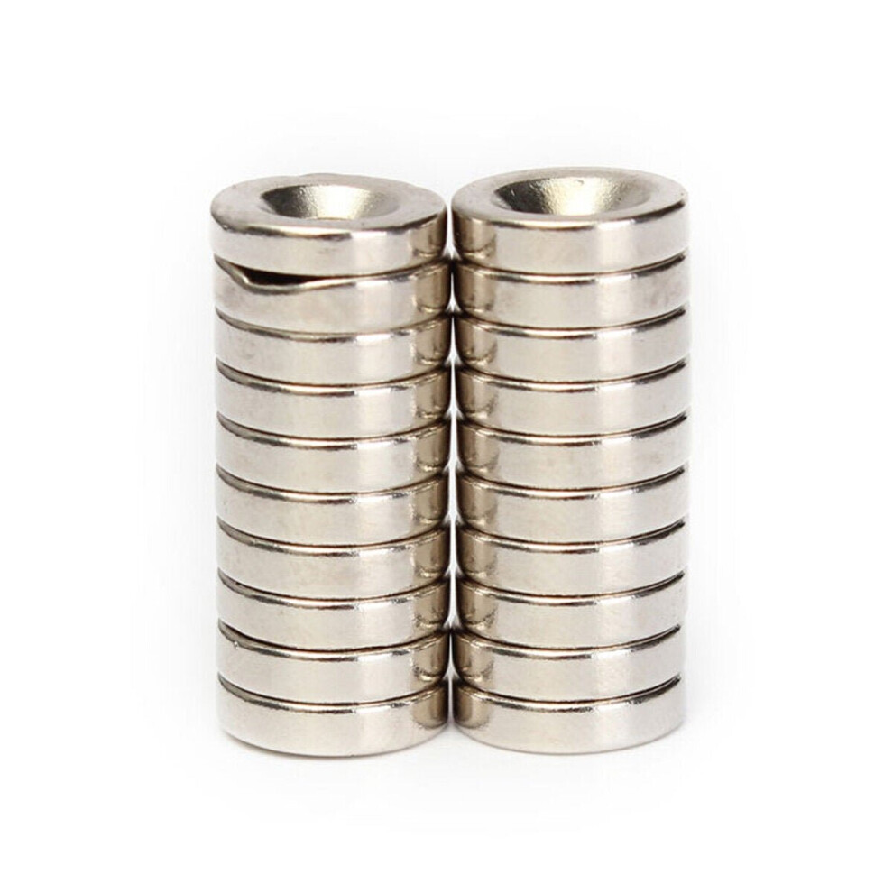 100pcs N50 12x3mm Countersink Ring Magnets 4mm Hole Rare Earth Neodymium Magnet