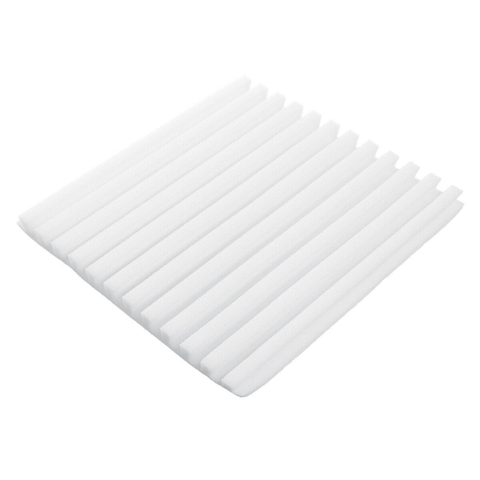 (White) 12Pack Sound-Absorbing Cotton Soundproof Foam Panels Noise Dampening Sponge