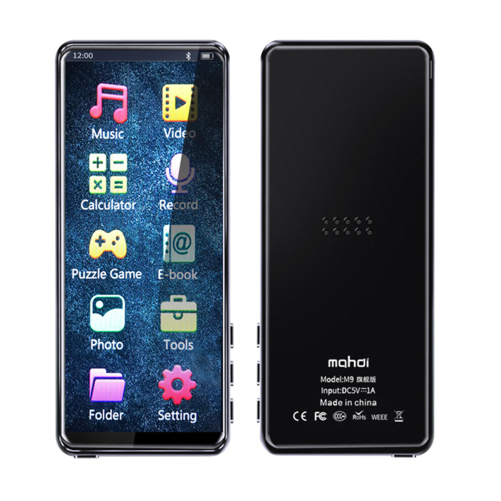(Black) 8Gb Lossless Mp3 Mp4 Player 3.5Inch Hd Ips Full Screen External Speaker Ebook Tf Card Music Player Black 6112211955759