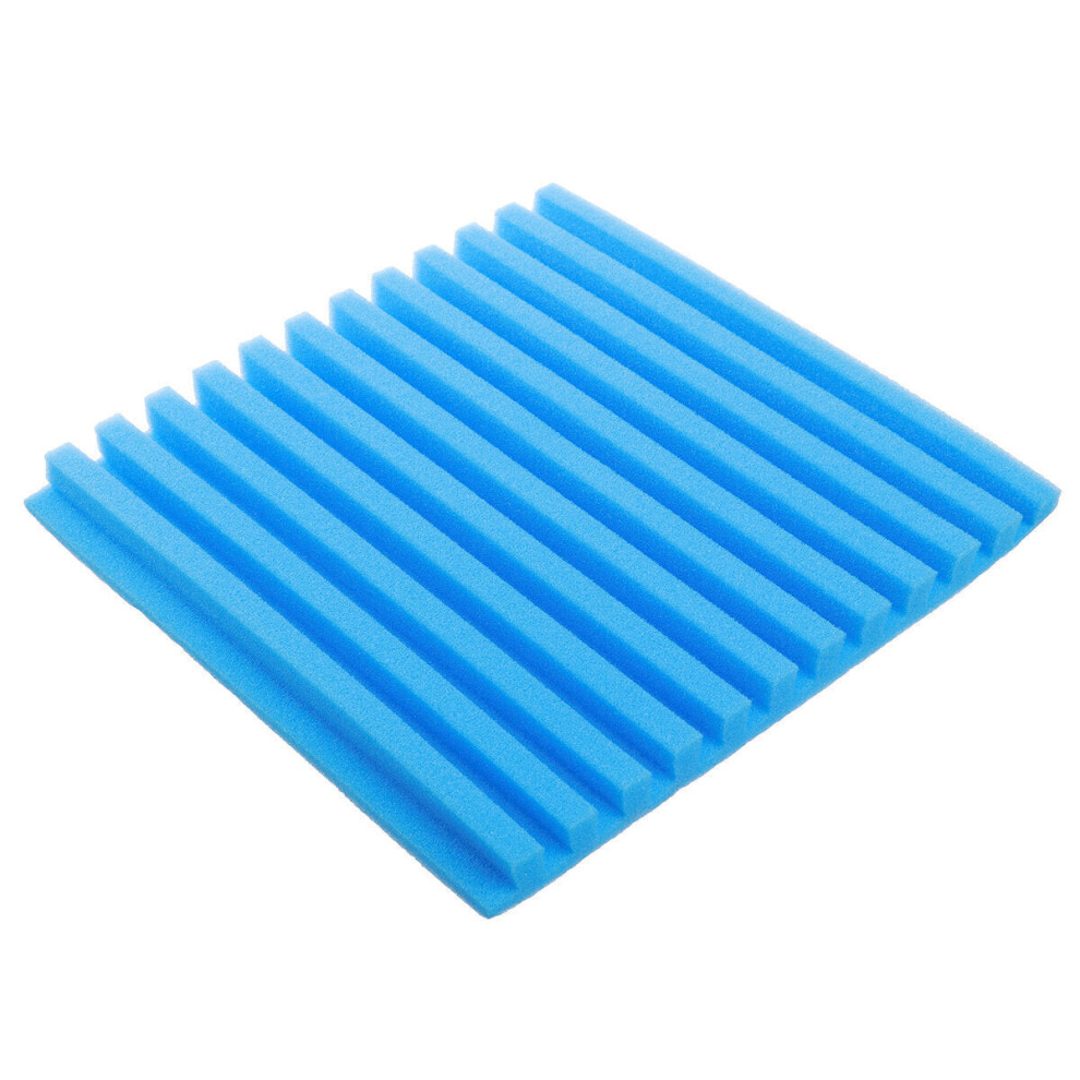 (Blue) 12Pack Sound-Absorbing Cotton Soundproof Foam Panels Noise Dampening Sponge