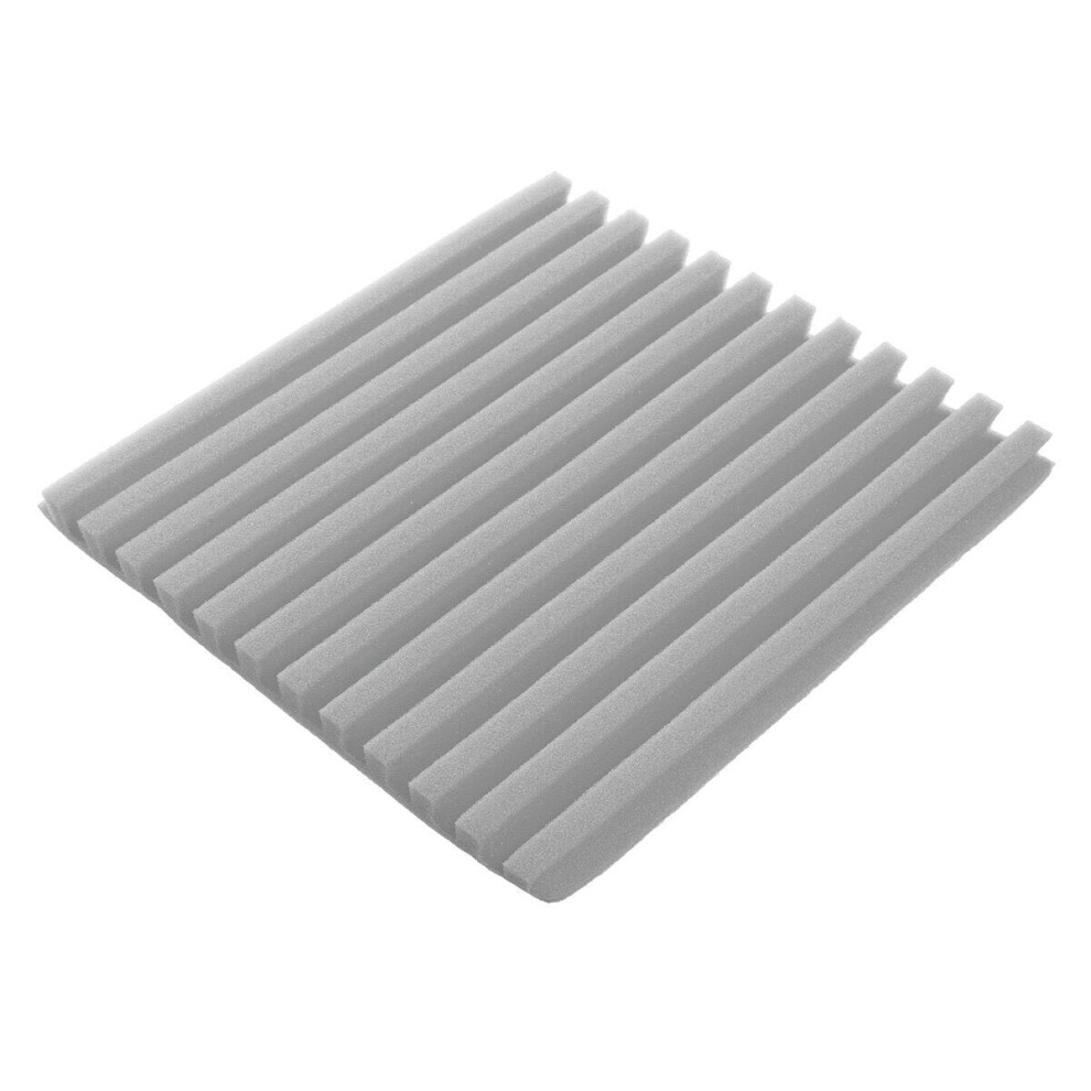 (Gray) 12Pack Sound-Absorbing Cotton Soundproof Foam Panels Noise Dampening Sponge