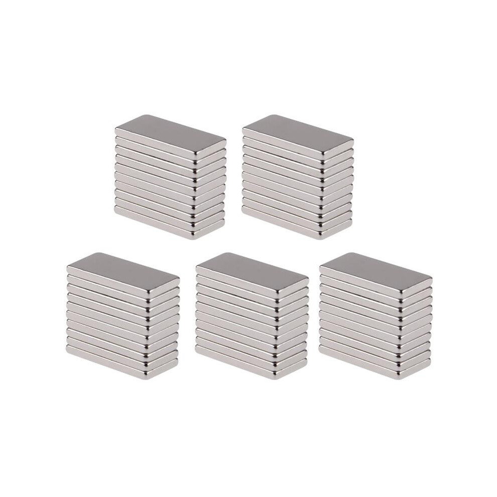 50pcs N50 20x10x2mm Neodymium Block Magnet Oblong Super Strong Rare Earth Magnets