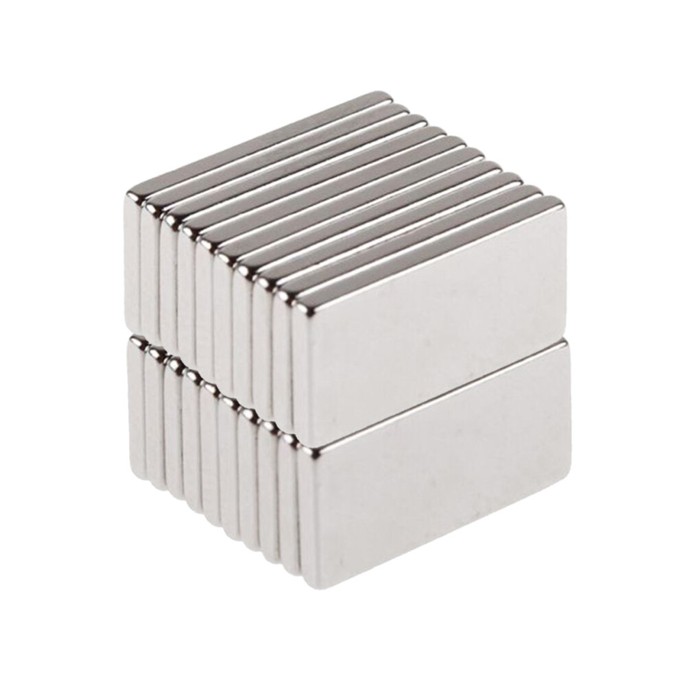 20pcs N50 20x10x2mm Block Neodymium Magnet Oblong Super Strong Rare Earth Magnets