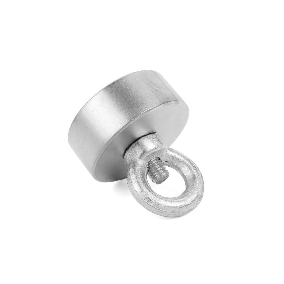 15kg 50mm Recovery Magnet 50mmx20mm Neodymium Magnet 304 Steel Ring with 10 Meters Rope