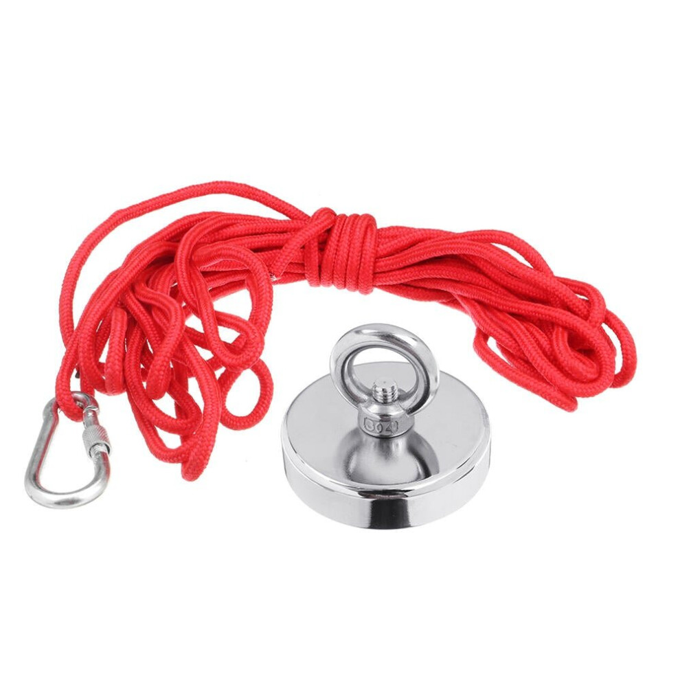 200KG D67mm Neodymium Magnet Fishing Metal Treasure Hunting Search 10m Rope