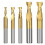 GreenZech 11pcs 2-12 HSS Milling Cutter 2 Flute Spiral End Mill for Wood Metal Aluminum Tool CNC Router Bit 3