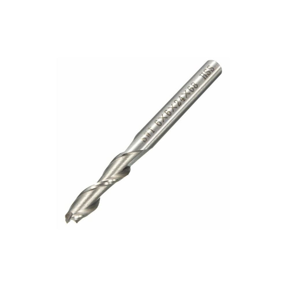 6mm 2 Flute HSS End Mill Cutter CNC Bit