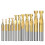 GreenZech 11pcs 2-12 HSS Milling Cutter 2 Flute Spiral End Mill for Wood Metal Aluminum Tool CNC Router Bit 1