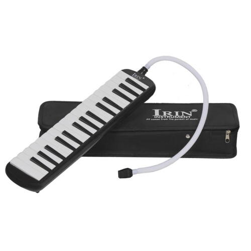 (Red) 32 keys Multicolor Black And White Keys Melodica With Hard Box 1