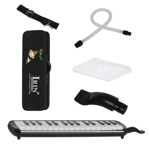 (Red) 32 keys Multicolor Black And White Keys Melodica With Hard Box 2