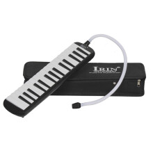 (Blue) 32 keys Multicolor Black And White Keys Melodica With Hard Box