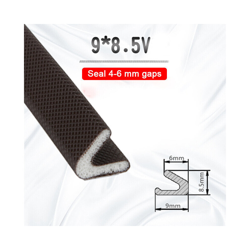(9*8.5V) 5M Self Adhesive Soundproof Foam Door Window Seal Acoustic V Type Sealing Strip Weather Stripping Gap Filler 3654659412966