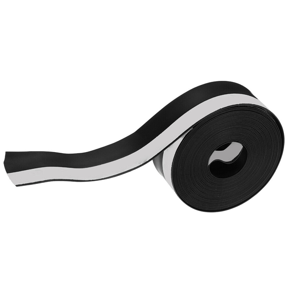 (Black) Self-Adhesive Sealing Strip Door Seam Bottom Dust-Proof And Window Gap