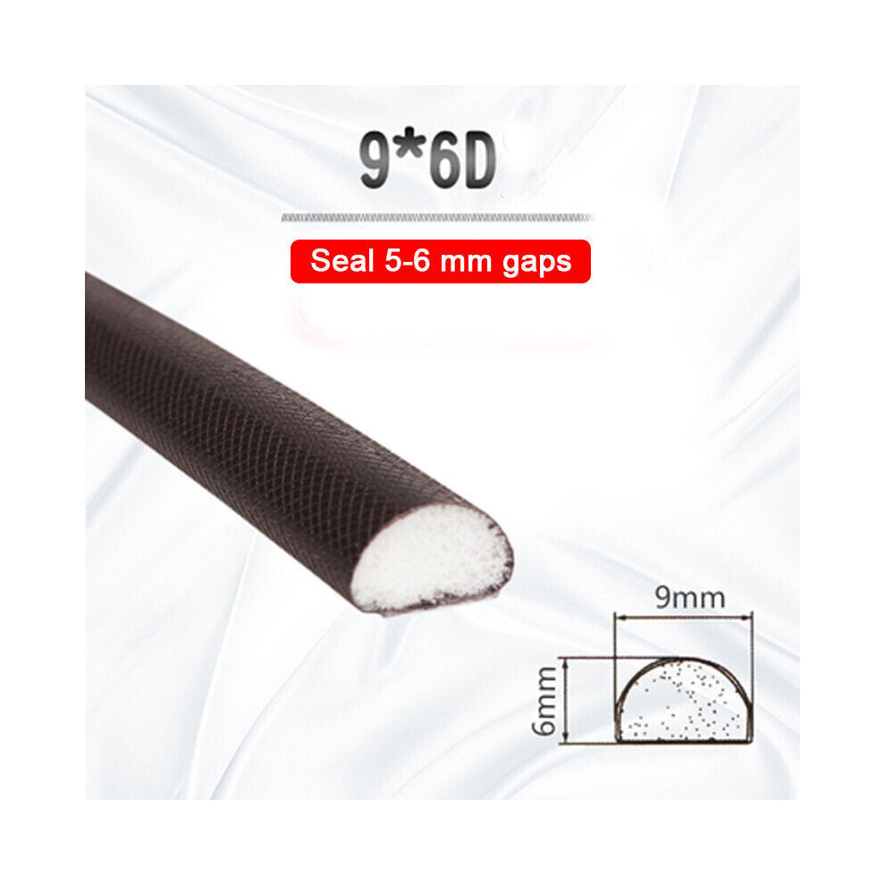 (9*6D) 5m Self Adhesive Soundproof Foam Door Window Seal Acoustic V Type Sealing Strip Weather Stripping Gap Filler