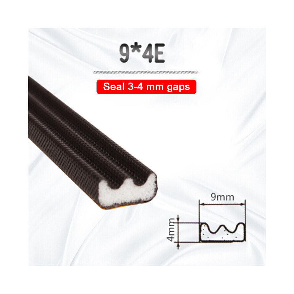(9*4E) 5M Self Adhesive Soundproof Foam Door Window Seal Acoustic V Type Sealing Strip Weather Stripping Gap Filler 3654659412997