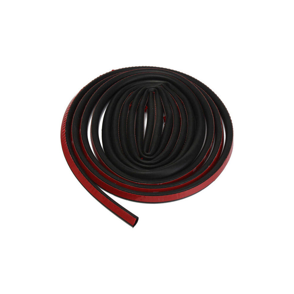 4M Small D Shape Car Truck Motor Door Hollow Rubber Seal Weather Strip 10X8mm Black 6112211909073
