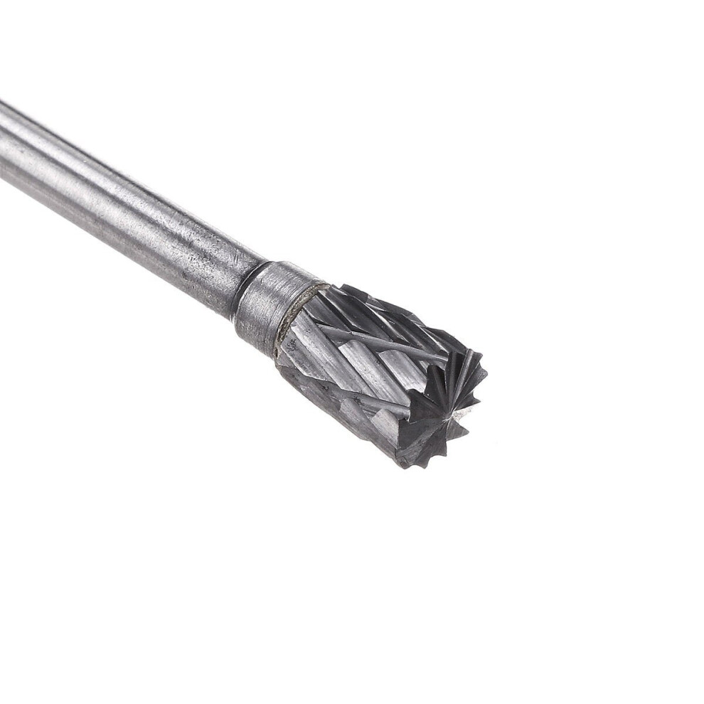 (10) 3x6mm Double Grain Tungsten Steel Grinding Head Rotary Burr Drill Bit Milling Cutter -VARS