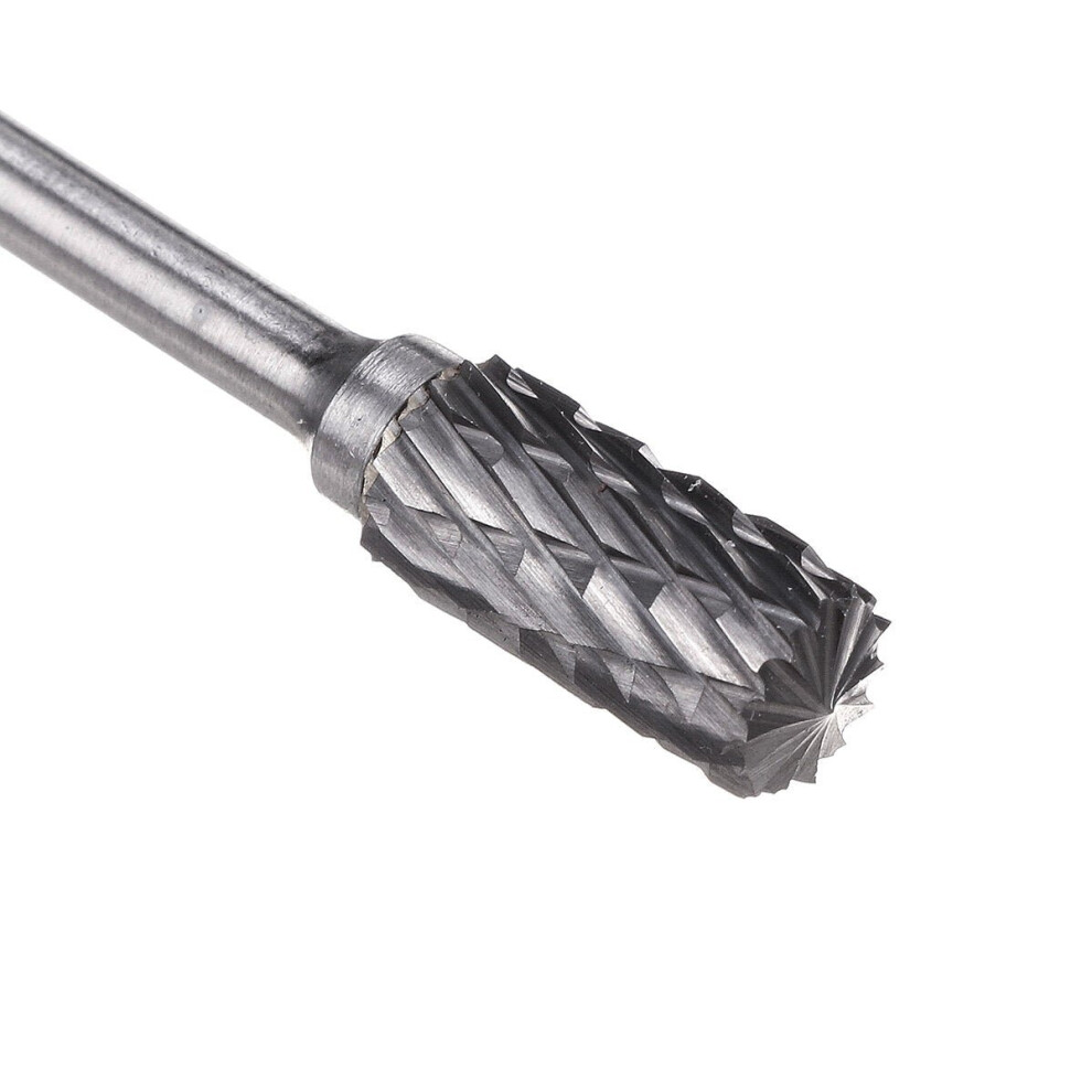 (1) 3x6mm Double Grain Tungsten Steel Grinding Head Rotary Burr Drill Bit Milling Cutter -VARS