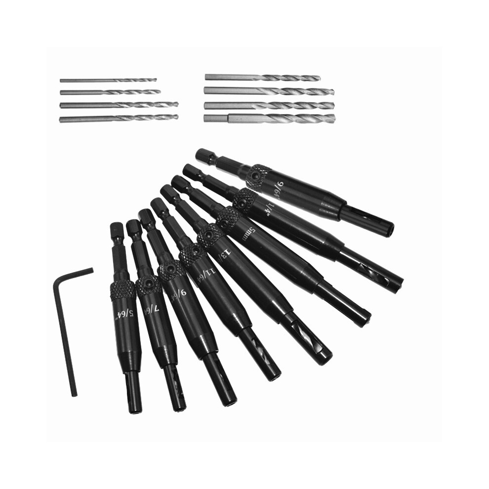 (16#) Aluminium Alloy Self Centering Door Hinges Drill Bit Hole Puncher Reaming Tool Countersink Drill Bit 6112211935157