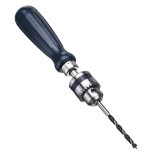 Hand Drill with Micro Twist Bit Aluminum Hand Keyless Chuck 2