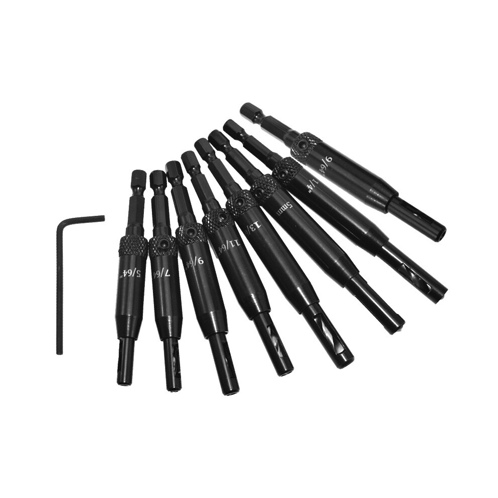 (7#) Aluminium Alloy Self Centering Door Hinges Drill Bit Hole Puncher Reaming Tool Countersink Drill Bit 3654657478797