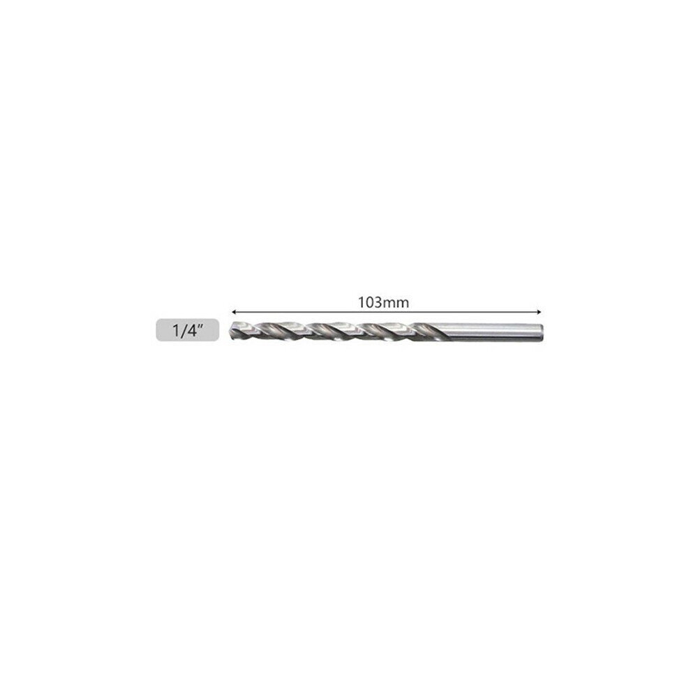 (1/4 Inch) Hss Imperial Twist Bevel Drill Bit With Limited Ring And Hex Wrench 3654657573195