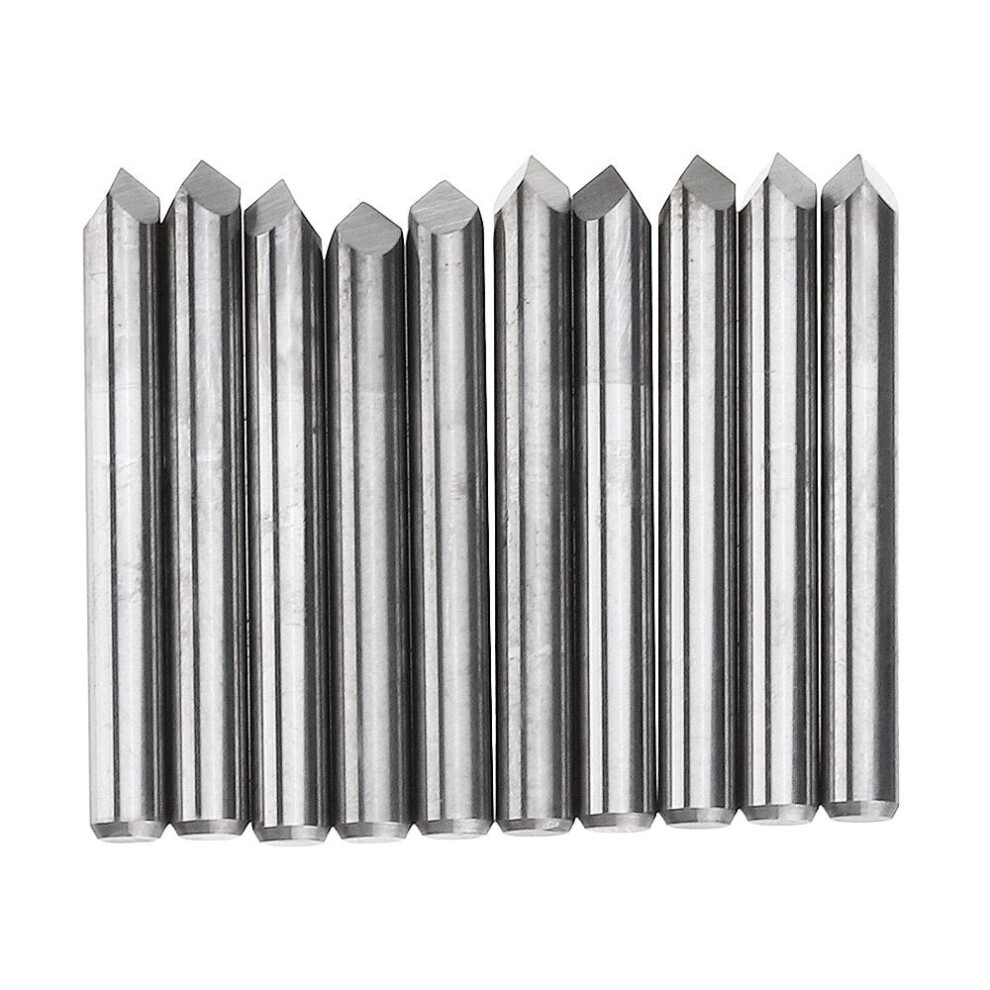 (0.1mm) 10pcs 3.175mm Shank 60 Degree 0.1/0.2/0.3mm Tip Tungsten Steel Engraving Bit CNC Tool