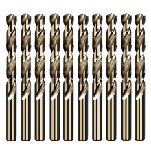 (5.5mm) 10Pcs 5.2/5.5/6.0/8.5mm M35 High Speed Steel Containing Cobalt Twist Drill Bit Tool for Metal Stainless Drilling