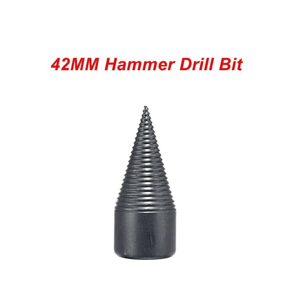 (42MM Drill Bit) High Speed Wood Separator Spiral Cone Household Firewood Splitter Drill Bit