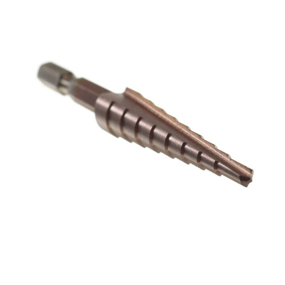 (4-12mm) HSS Triangle Shank Step Drill Bit Hole Cutter 3-12/4-12/4-22/6-24mm