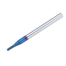(2.5mm) 1-4mm HRC60 4 Flutes Milling Cutter Blue NACO Coated End Mill Cutter CNC Tool for Stainless Steel