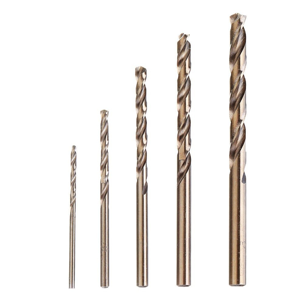 Upgrade 5Pcs 2-6mm HSS-CO Cobalt Twist Drill Bits For Bosch Dremel Rotary Tool