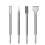 4pcs Flat Triangle Chisel Drill Set SDS Plus Shank for Wall Cement Concrete Brick Masonry 1