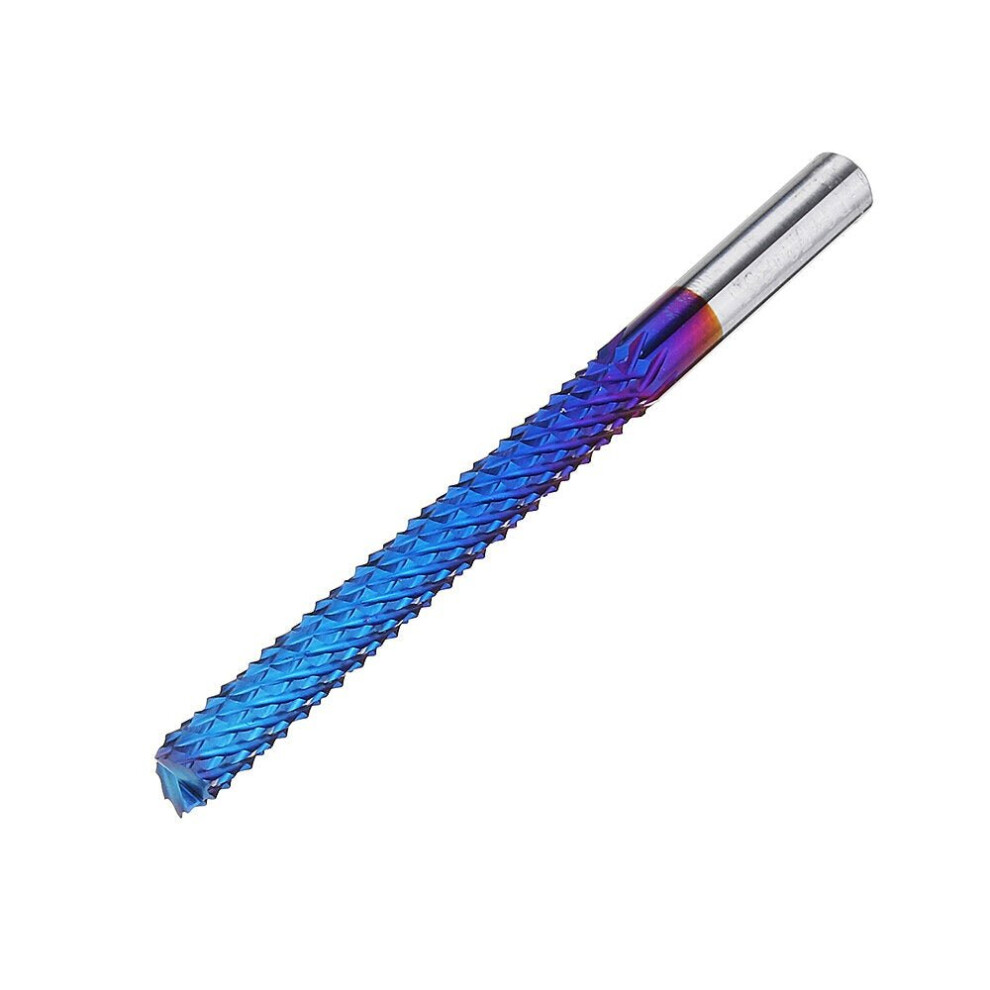 6Mm Shank 52Mm Tungsten Carbide Milling Cutter Blue Nano Coated End Mill 6112211916729