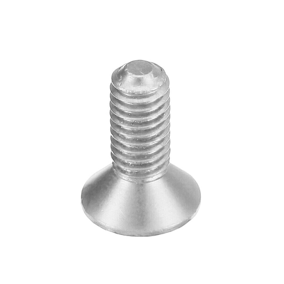 (Silver) 10pcs M3x10mm Countersunk Hex Socket Screw 7075 Aluminum Alloy Flat Head Metric