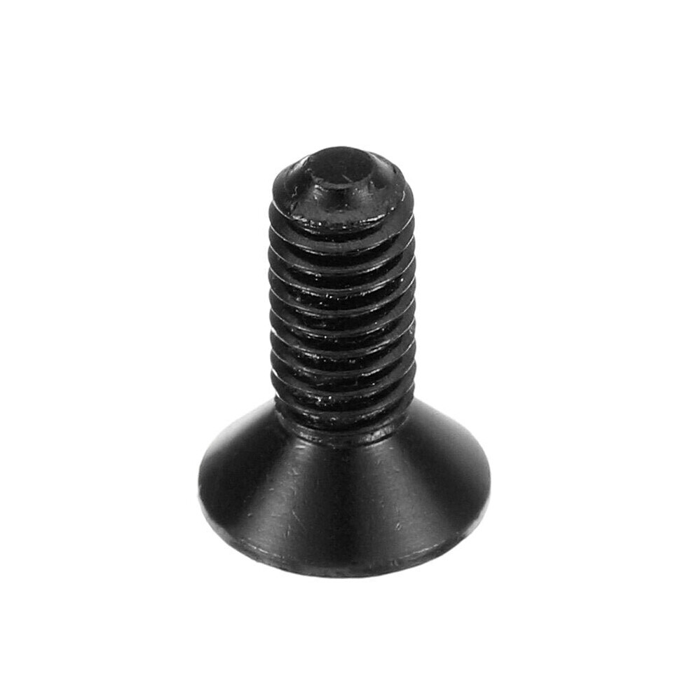 (Black) 10pcs M3x10mm Countersunk Hex Socket Screw 7075 Aluminum Alloy Flat Head Metric