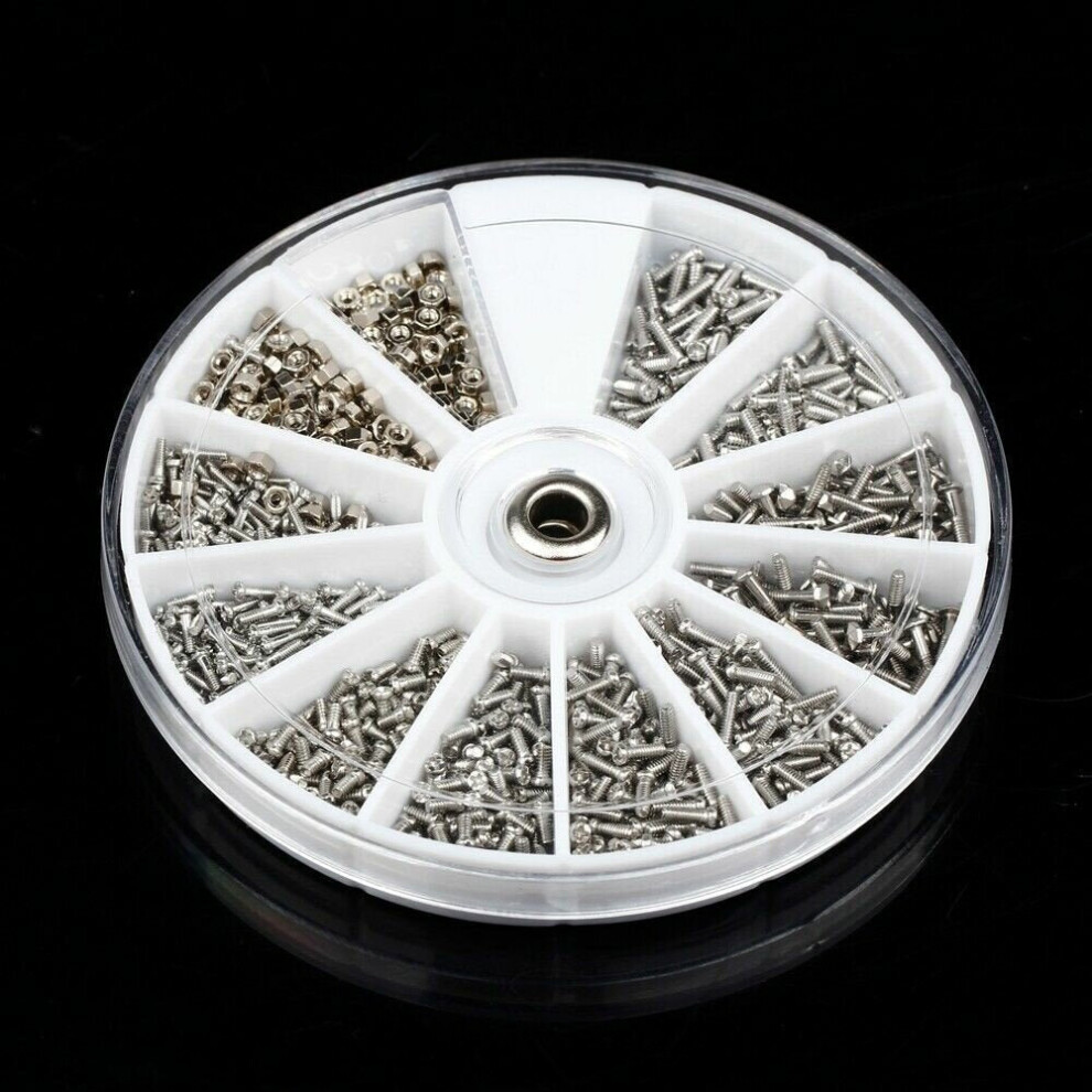 1000pcs Stainless Steel Small Screws Nuts Assortment Kit Repair Part Tools For Watch Eye Glasses Clock-image-OPC-P9GNSZK-NEW