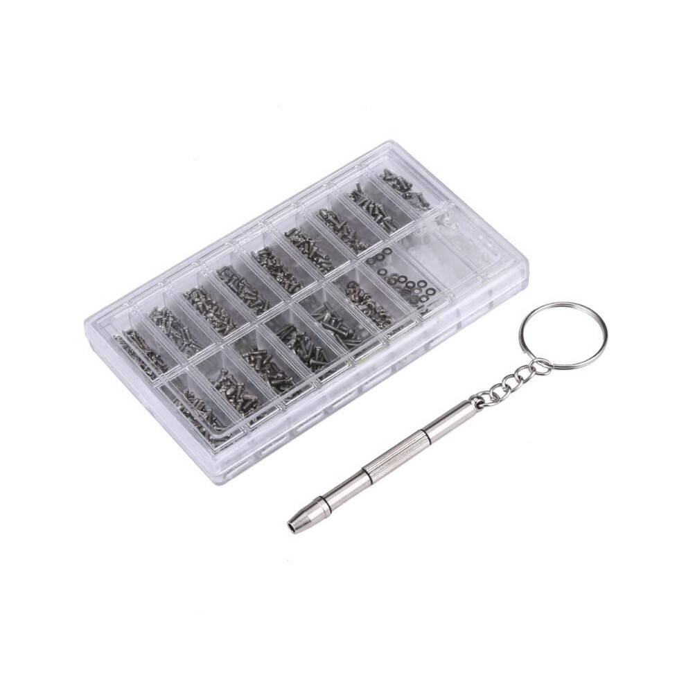 Greenzech 1000Pcs Glasses Sunglasses Spectacles Watch Tiny Screws Nut Assortment Repair Tool Kit Stainless Steel Small Screws Assortment