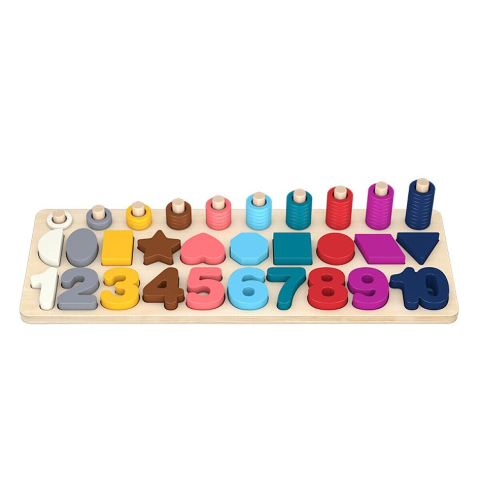 Toy Board/Math Toy Board/Wooden Toys Rings Montessori Math Toys Counting Board Preschool Learning Gift