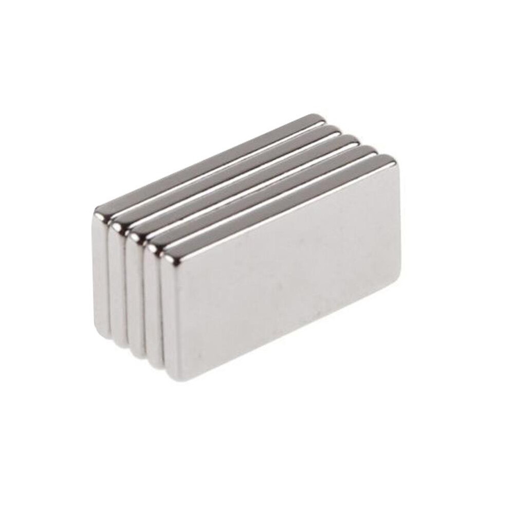 5pcs 20x10x2mm Neodymium Block Magnet Oblong Super Strong Rare Earth Magnets