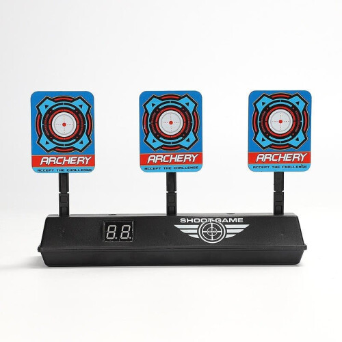 Electronic Target Practice Scoring Automatic Return Lighting Sound Effects Shooting Practice Funny Board Game Toys 2