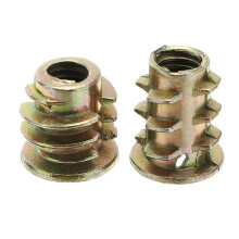(15mm) 50Pcs M8 Zinc Alloy Wood Furniture Hex Socket Drive Head Screw-in Threaded Insert Nut 13-30mm