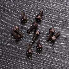 (Grey) 10Pcs M38mm Hex Socket Screw M3 Cap Head Bolt 7075 Aluminum Alloy Multicolor