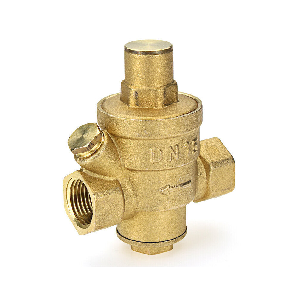 (2 Inch) Brass Adjustable Water Heater Pressure Reducing Valve 1/2" 3/4" 1" 1-1/4" 1-1/2" 2" Safety Relief Valve Pressure Regulator Controller