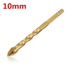 (10mm) Tungsten Carbide Hex Shank Tile Glass Cross Spear Head Drill Bit 6/8/10/12mm