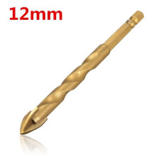 (12mm) Tungsten Carbide Hex Shank Tile Glass Cross Spear Head Drill Bit 6/8/10/12mm