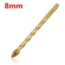 (8mm) Tungsten Carbide Hex Shank Tile Glass Cross Spear Head Drill Bit 6/8/10/12mm